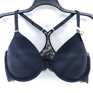 Maidenform Womens Size 42D Front Close Racerback Bra Black